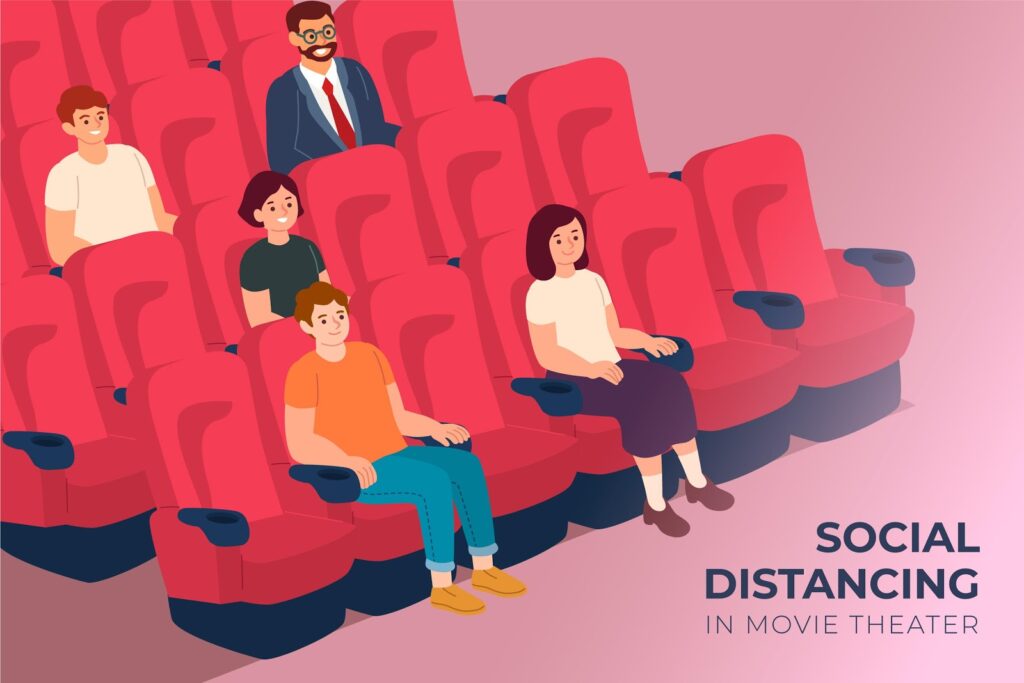 Unlock 5 social distancing in movie theater