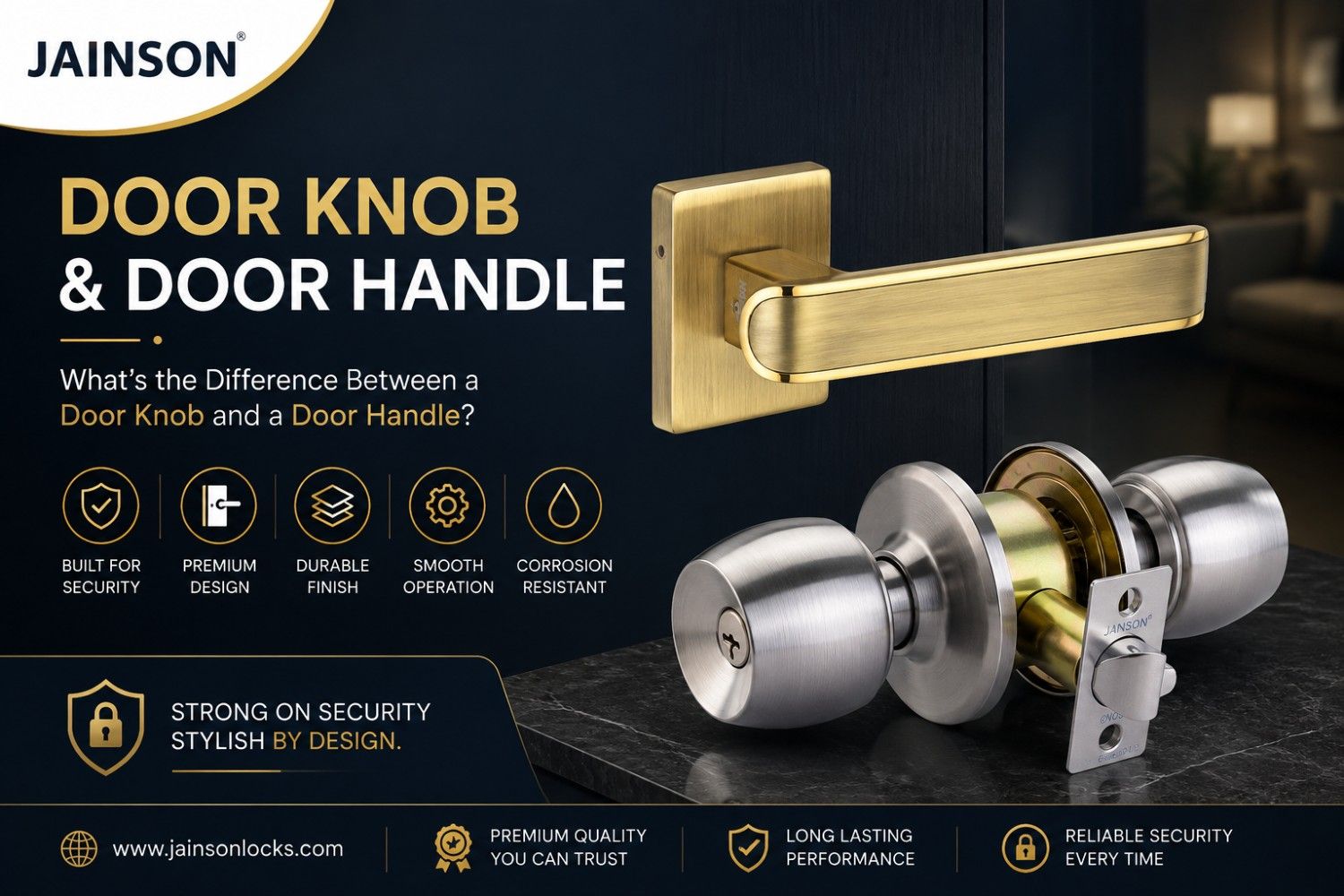 Difference Between a Door Knob and a Door Handle